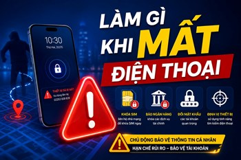 Mất điện thoại: 4 việc cần làm ngay để bảo vệ tài khoản và thông tin cá nhân